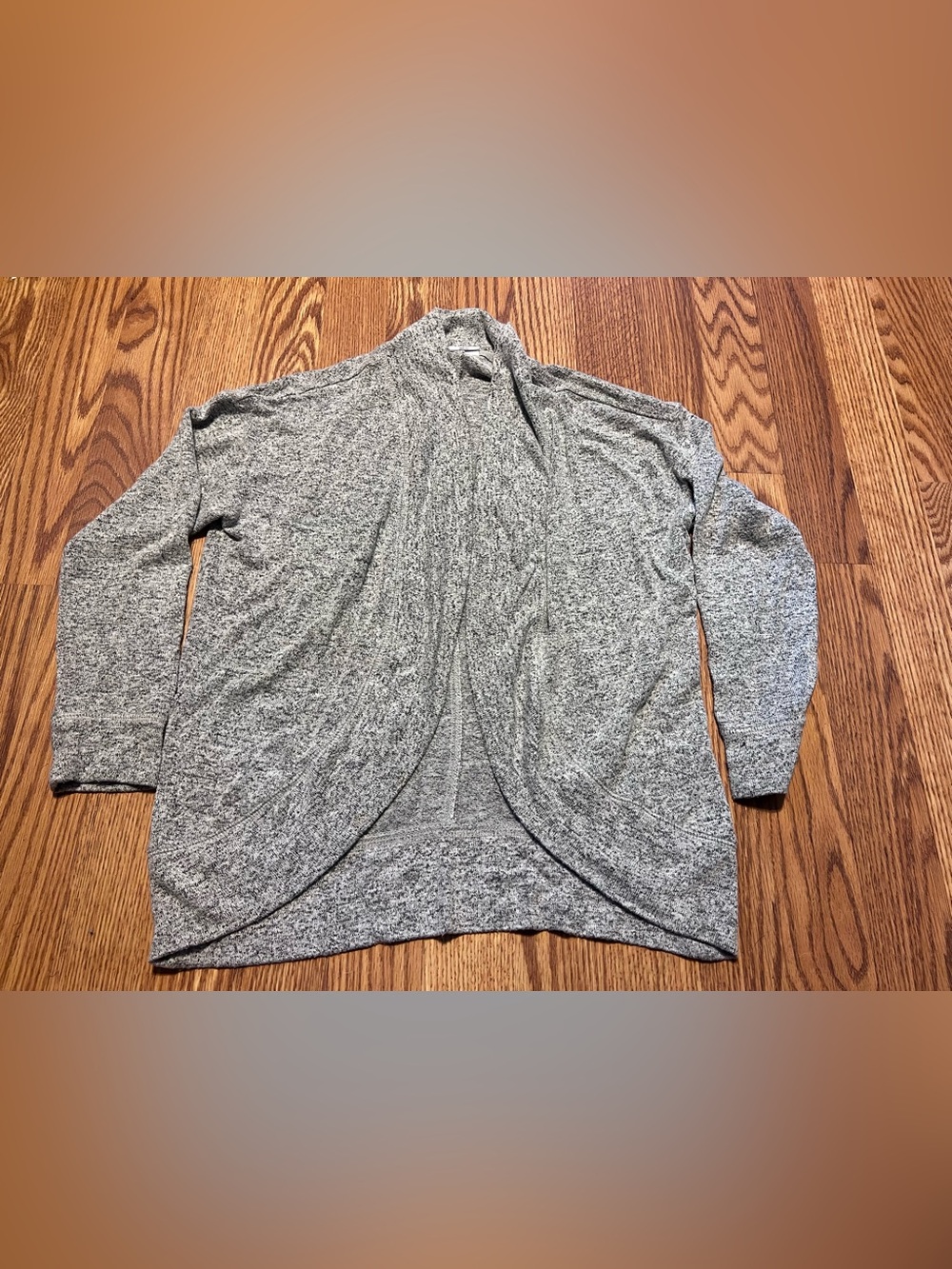 GAP girls Heather Gray Open-Front Cardigan size medium (8)